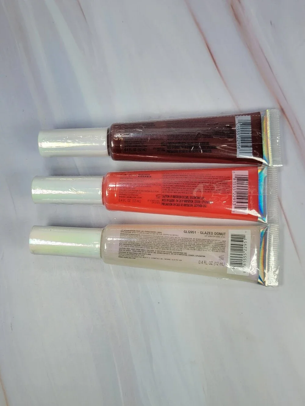 L.A. Girl Glazed Lippie Lip Serum & Holographic Gloss Topper Bundle NEW!